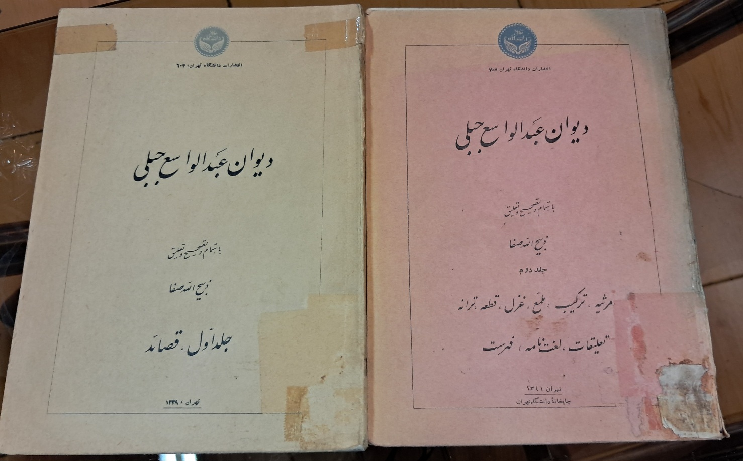 دیوان عبدالواسع جبلی (۲جلدی)